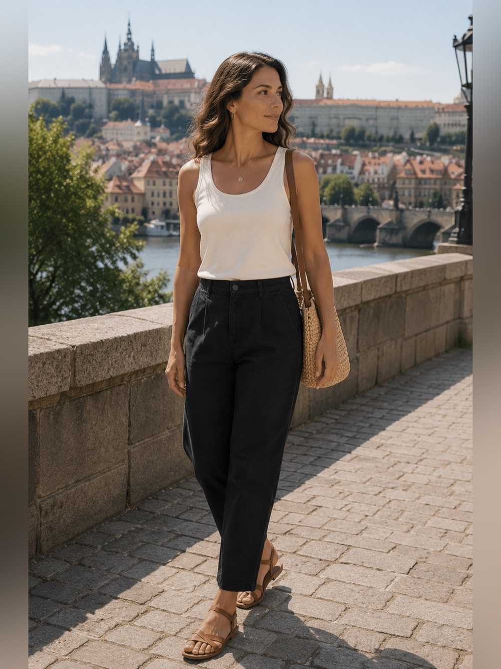 L.L. Bean Black Straight Leg Pants
